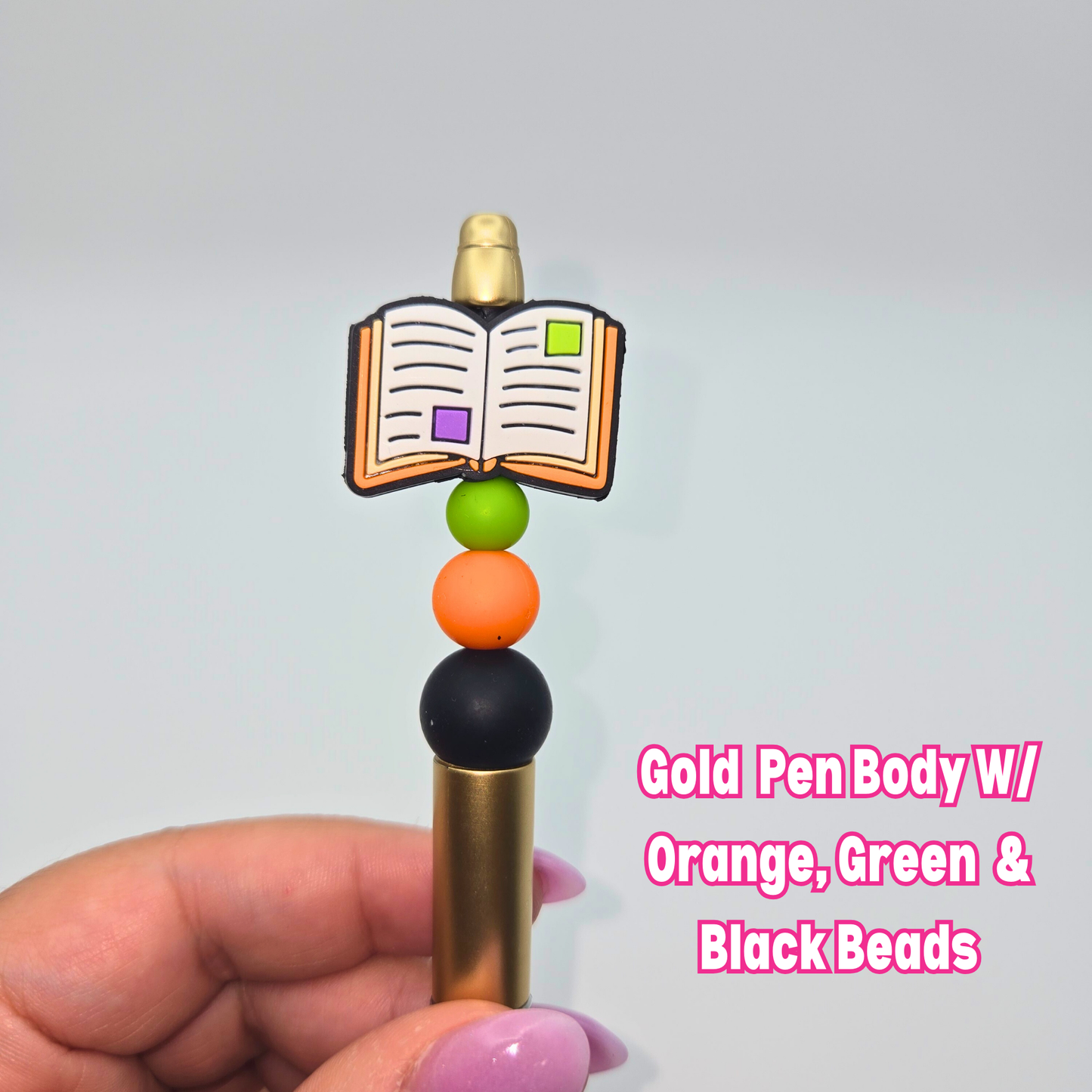 Open Book Beaded Pen