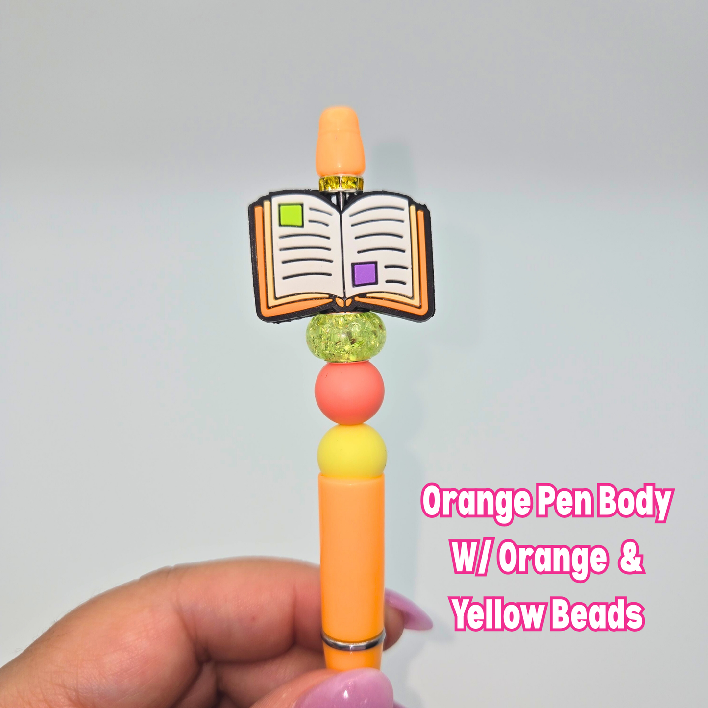 Open Book Beaded Pen