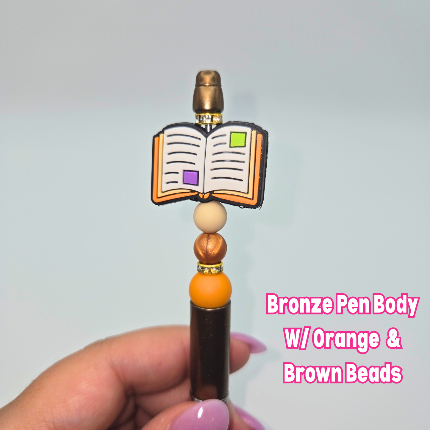 Open Book Beaded Pen