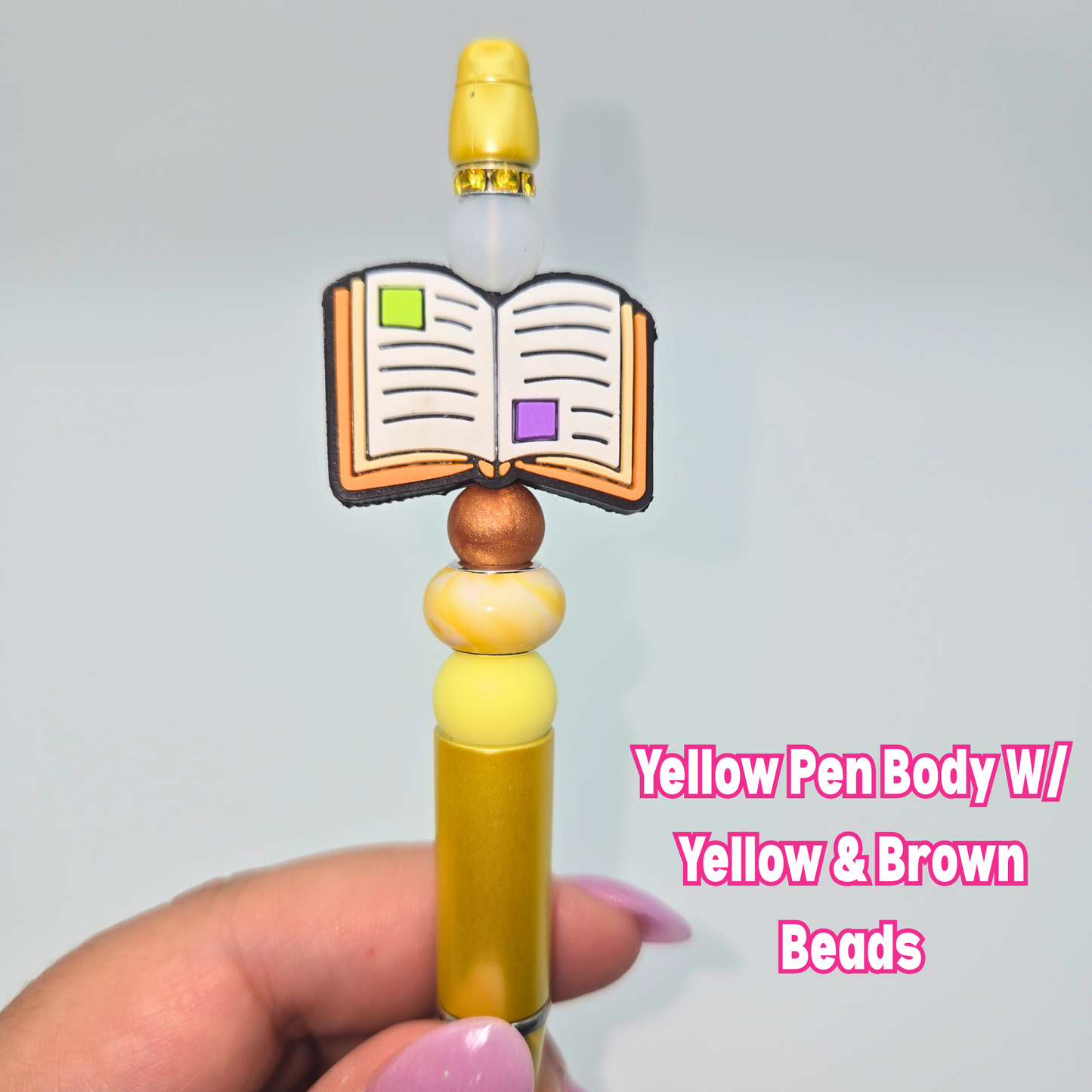 Open Book Beaded Pen