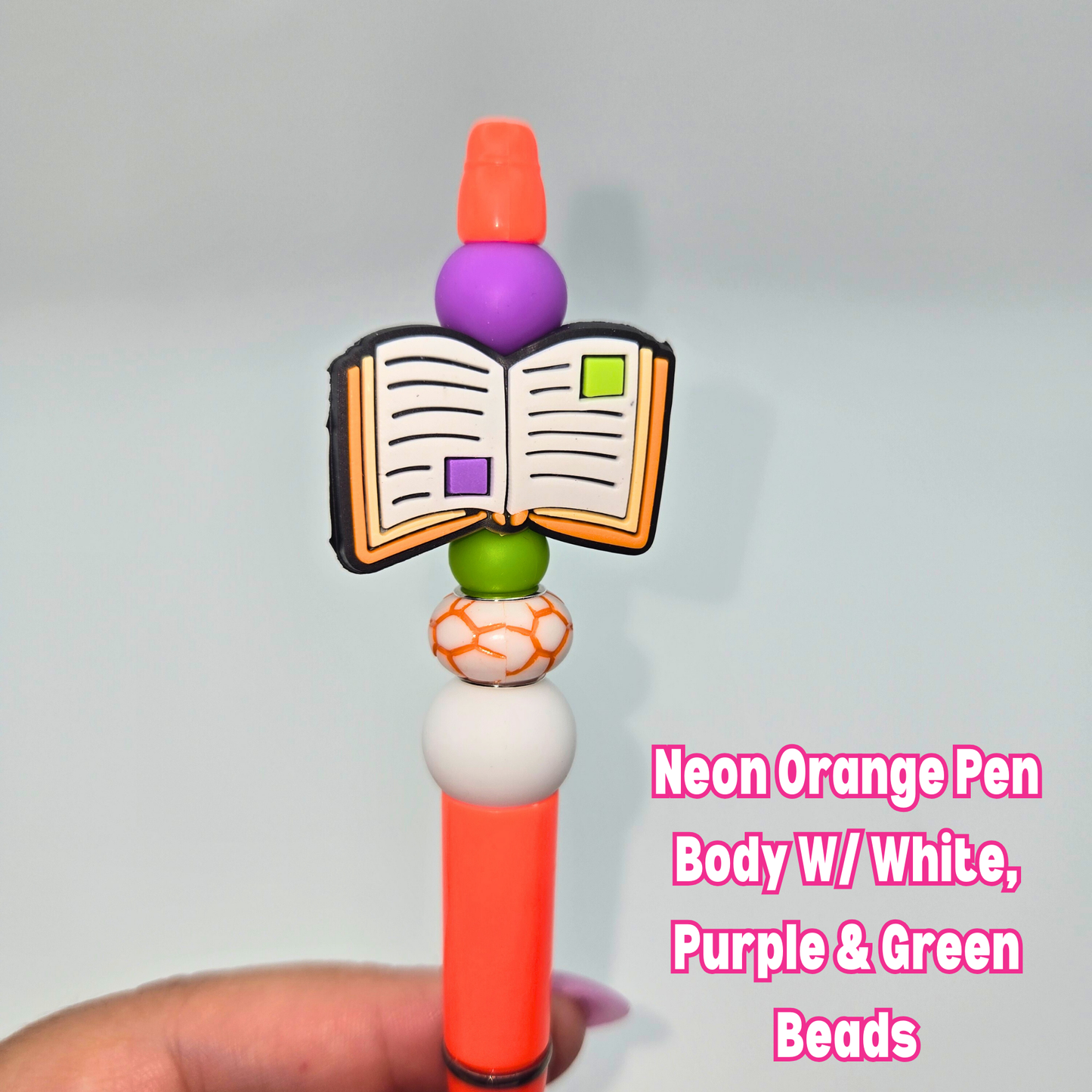 Open Book Beaded Pen