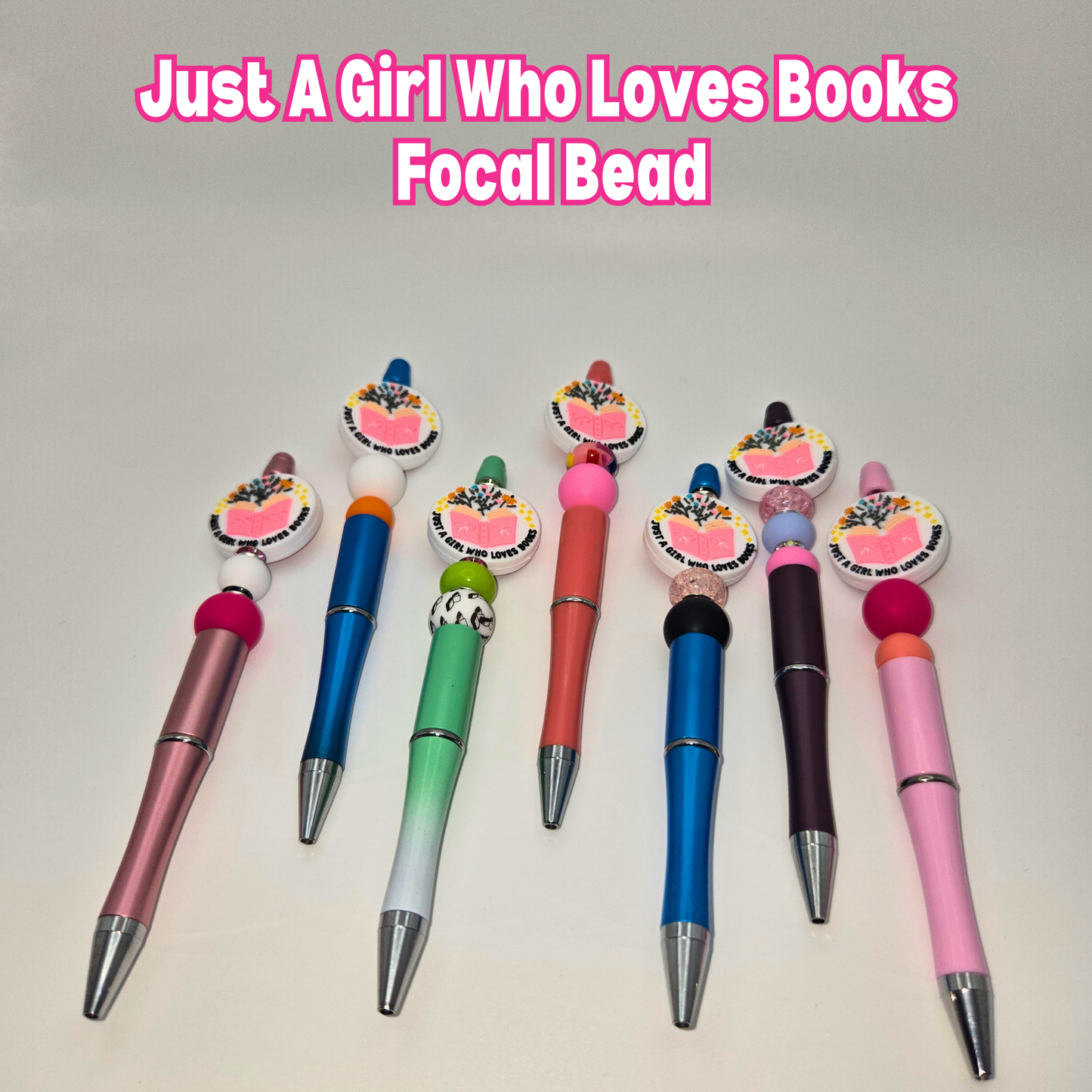 Just A Girl Who Loves Books Beaded Pen