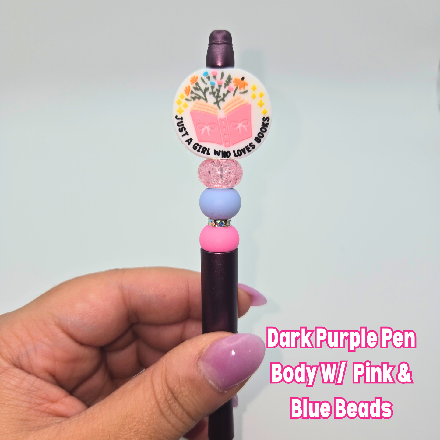 Just A Girl Who Loves Books Beaded Pen