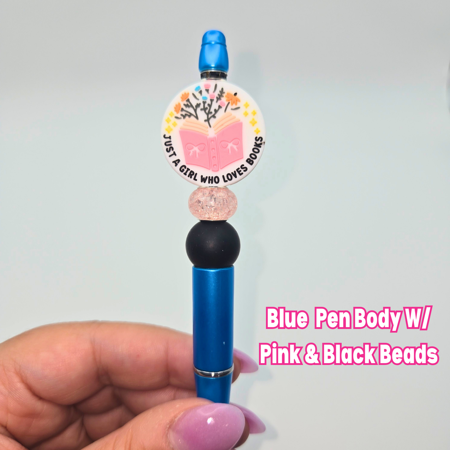 Just A Girl Who Loves Books Beaded Pen