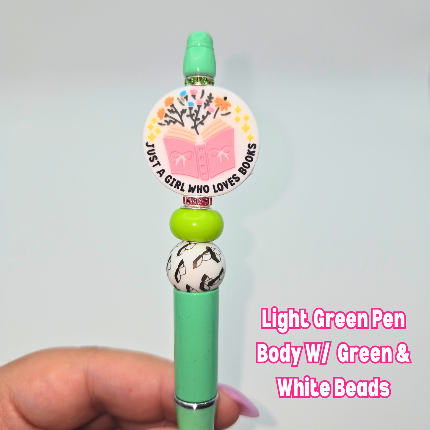 Just A Girl Who Loves Books Beaded Pen