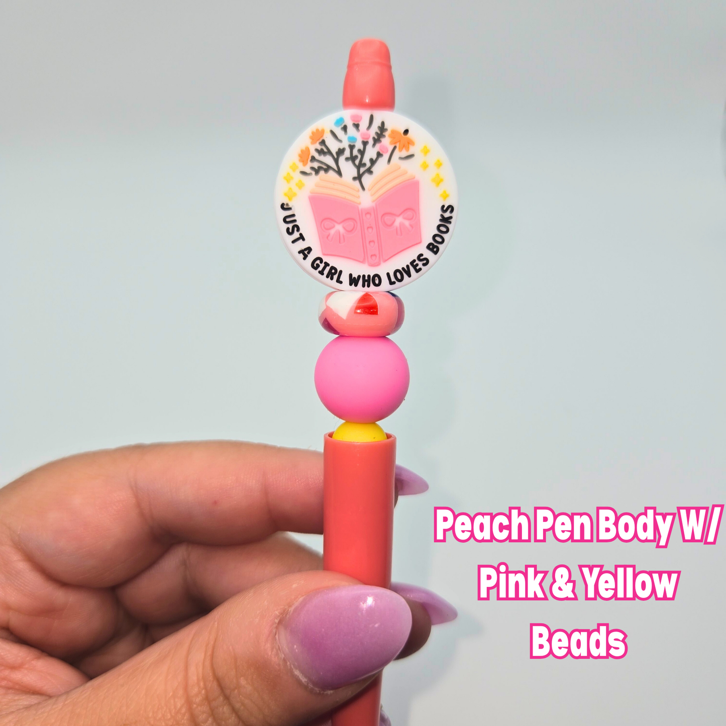 Just A Girl Who Loves Books Beaded Pen