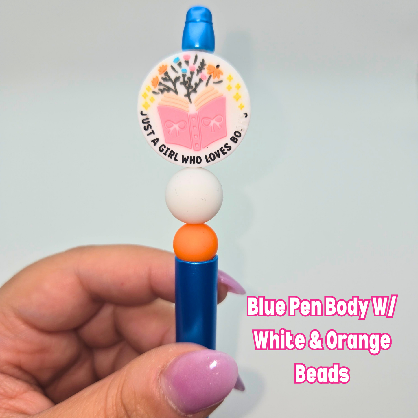 Just A Girl Who Loves Books Beaded Pen