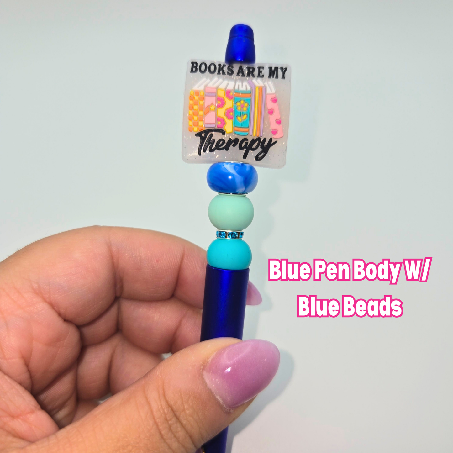Books Are My Therapy Beaded Pen