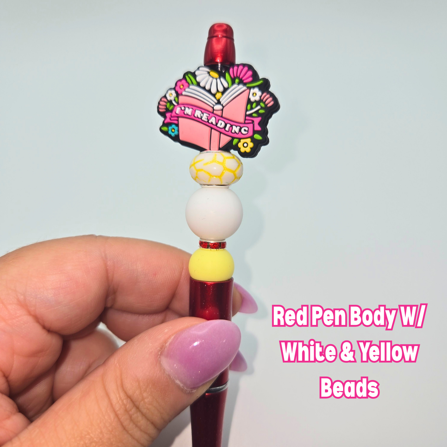 I'm Reading Beaded Pen