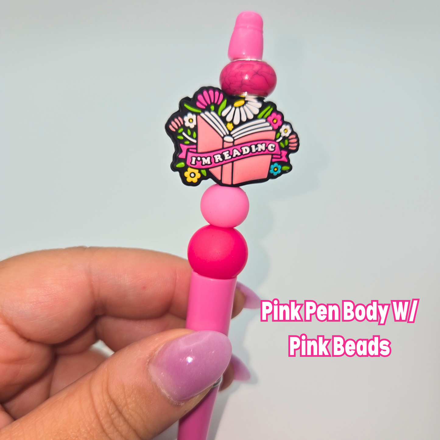 I'm Reading Beaded Pen