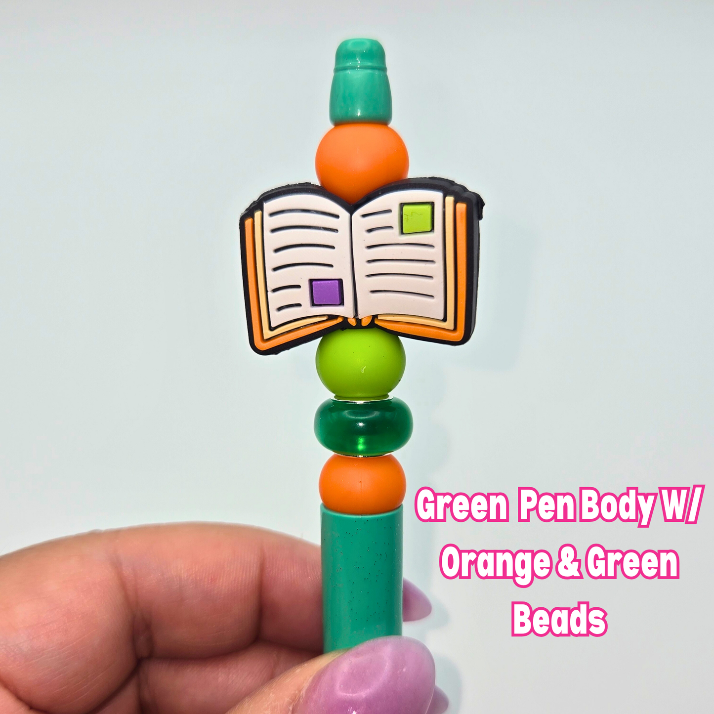 Open Book Beaded Pen