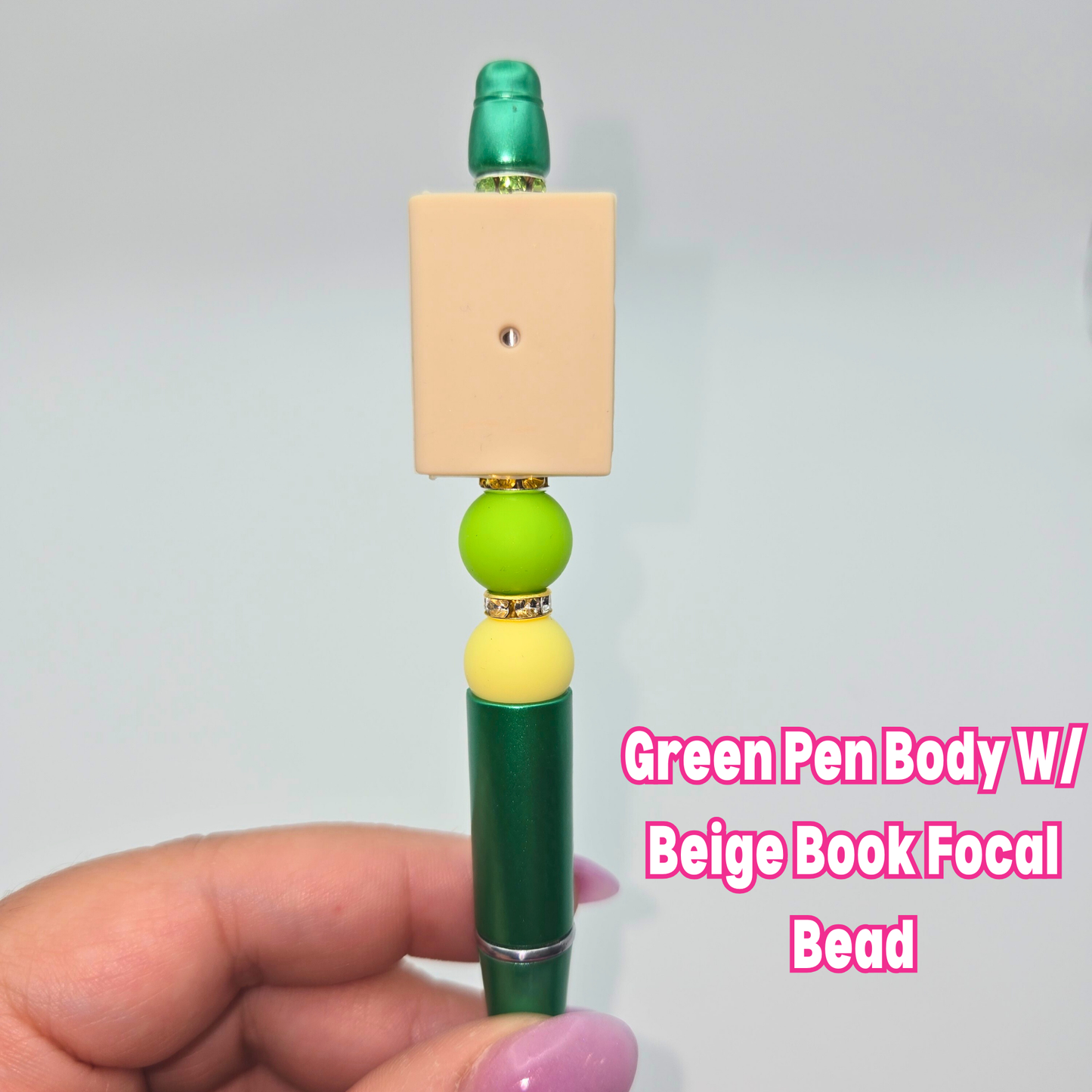 Closed Book Beaded Pen