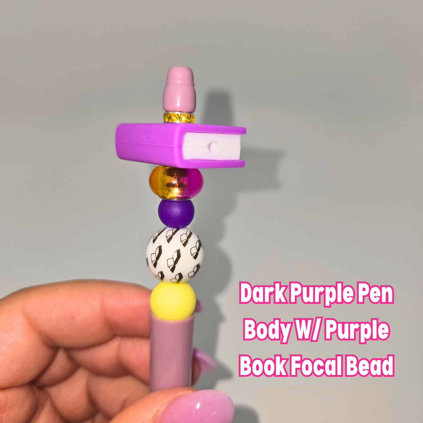 Closed Book Beaded Pen