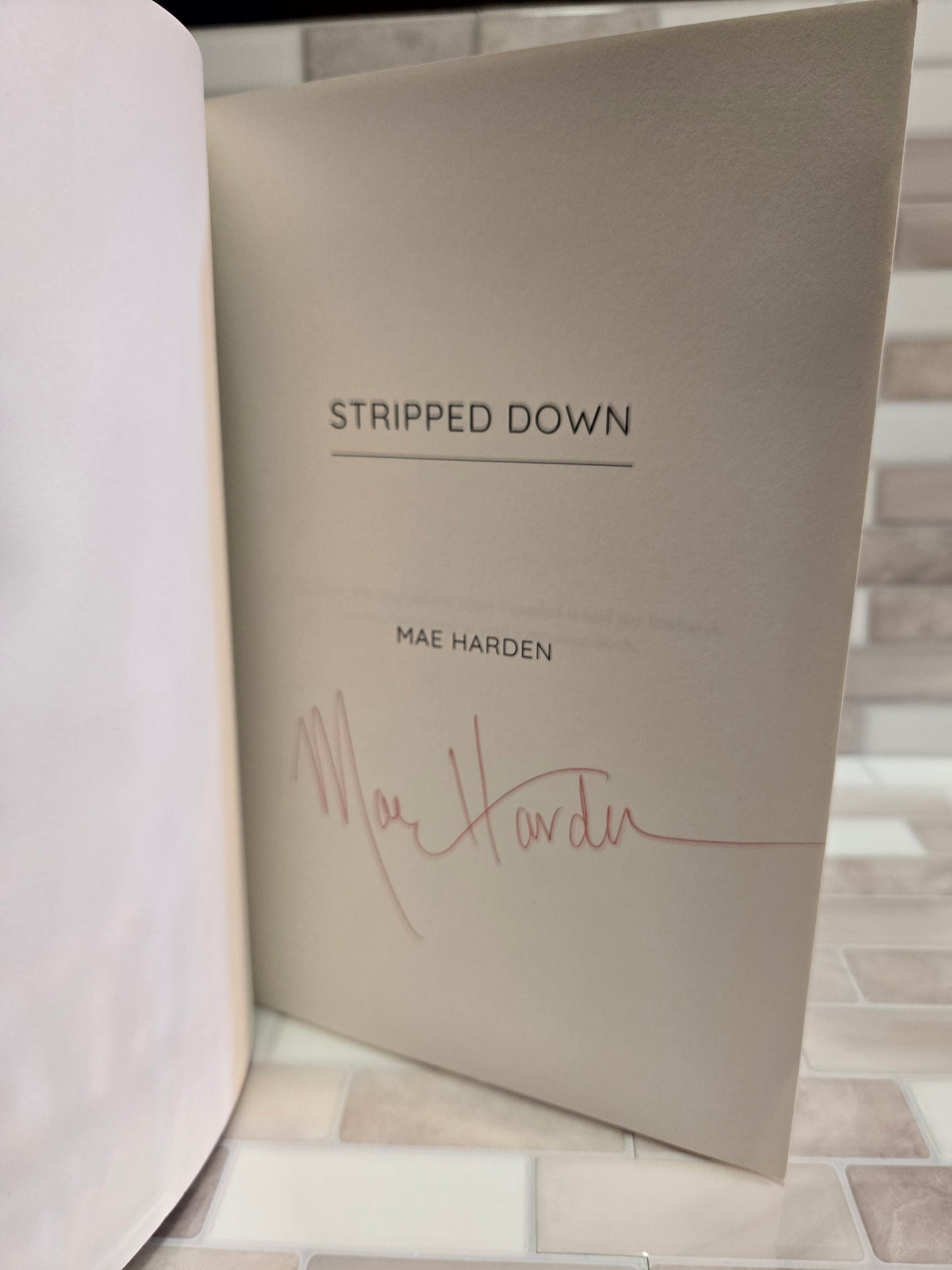 Stripped Down (Sonoma #1)