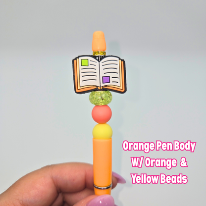 Open Book Beaded Pen