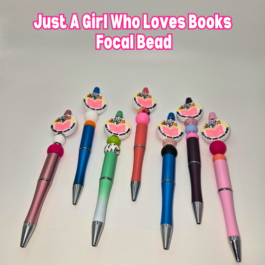 Just A Girl Who Loves Books Beaded Pen
