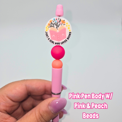 Just A Girl Who Loves Books Beaded Pen