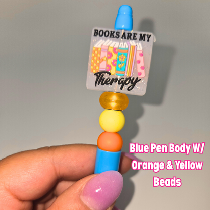 Books Are My Therapy Beaded Pen