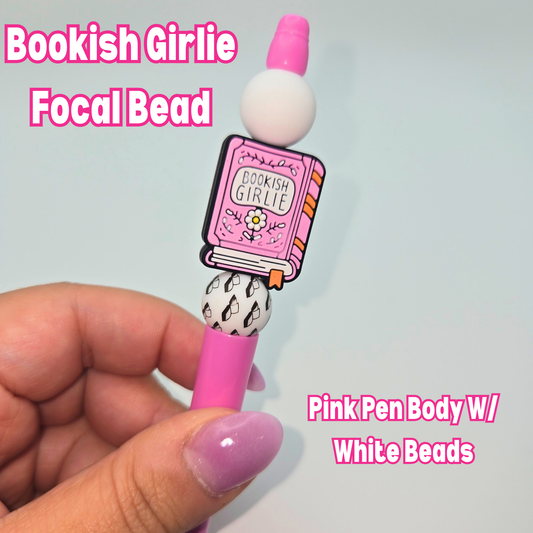 Bookish Girlie Beaded Pen