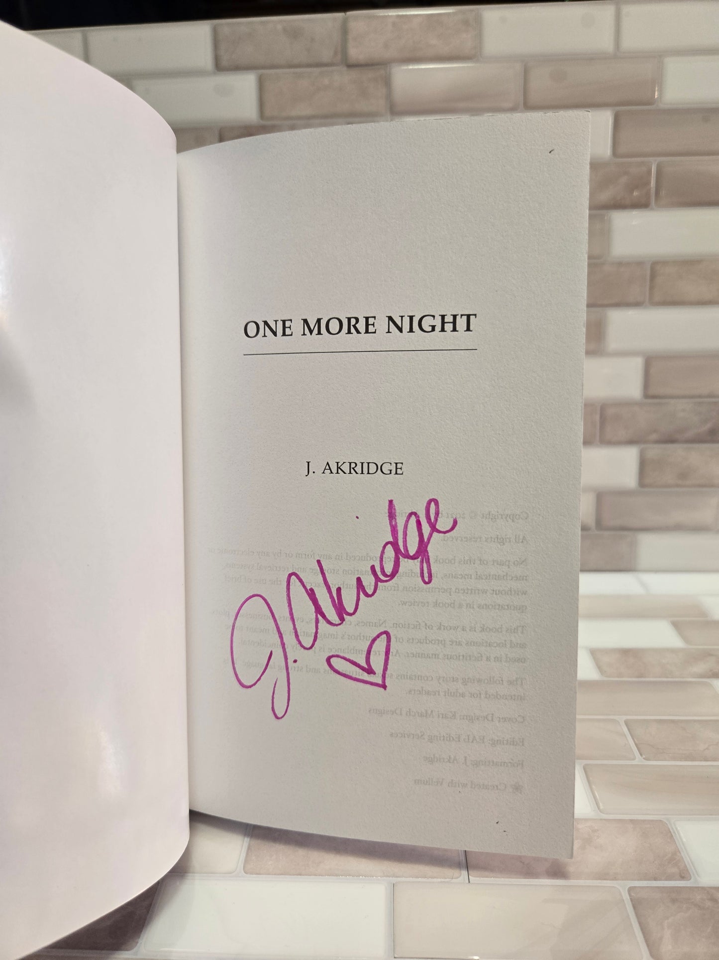 One More Night